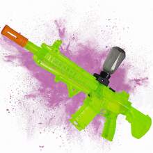 This Brand-New Toy Gun Features Enhanced Fluorescent Effects, An Automatic Mode, And USB Charging, Ensuring Durability. A Must-Have Outdoor Toy For Children, And A Top Choice For Christmas And Halloween Gifts. - 綠色 - 查看 4