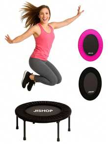 Trampolín de ejercicio compacto para interiores - Rosa - Ver 1