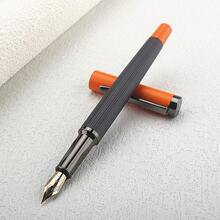 Luxury 103 Metal Grid Feather Arrow Gold Clip Fountain Pen 0 5MM Nib Classic Ink Office Gift Pen - 103 - View 16