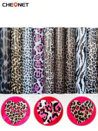 CHEONET- 25X30CM/9.8X11.8in TPU 3D Pattern Heat Transfer Vinyl DIY Film For Machine, Iron-On Vinyl For T-Shirts Pillows