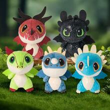 Spin Master Plush Doll Figurine, Night Fury Toothless Doll Blind Box Collectible, Birthday Gift - Dragon Taming - Single Blind Box / 1 (Random Character) - View 2