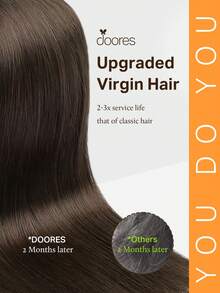 DOORES 50g 20pcs Ekstensi Rambut Film 100% Rambut Manusia Remy Cokelat Muda Tahan Panas Dapat Dicelup Ikatan Film Tanpa Sambungan Rambut Lurus Weft Menambah Volume dan Panjang - S2A - View 3