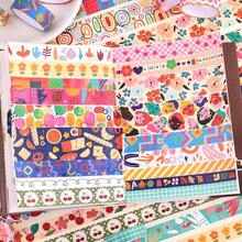 35 Rolls Washi Tape Set, Colorful Cute Floral Writable Decorative Tapes Scrapbooking And Journaling, Junk Journal Supplies, Bullet Journaling Women 5 - 30mm Wide 9.84ft Long/Roll - Colorful Dream - View 6