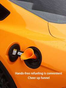 1pc Long Spout Hands-Free Funnel, Automotive Motorcycle Oil Fuel Additive Small Diameter Thick Funnel