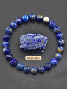 8mm Sunstone & Agate Crystal Beaded Handmade Bracelet - Stone Bracelet - View 11