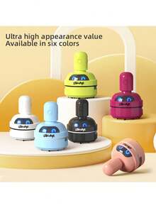 3-Speed Handheld Mini Vacuum Cleaner, Cute Desktop Cleaning Tool, Suitable For Desks And Computer Surfaces, 4 Colors (White, Red, Green, Blue), Christmas Gift, Suitable For Students, Elegant Appearance - Multicolor - View 2