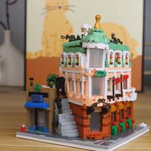 1000片高精度积木玩具系列，微型房屋建筑模型，可拼搭桌面摆件