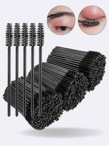 200pcs Black Exquisite Eyelash Brush, Eyebrow Brush, Makeup Brush For Eyelash Extension Combing - Multicolor - View 7