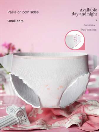 6 st/förpackning L-storlek Plantcare probiotiska självhäftande läckagesäkra bindor, lämpliga för 50-65 kg, över natten