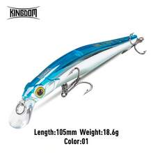 Kingdom Kingart Sinking Minnow Fishing Lures 6g 9g 14g 18.6g Jerkbaits With Center Of Gravity Transfer System Wobblers Hard Baits For Freshwater And Saltwater Sea Bass - Multicolor - View 53