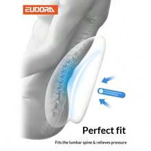 Ergonomiskt set med ländryggs- och nackkudde för bilen, justerbar rem för nackstöd och midjekudde för bilsäte, lindrar nack- och ryggsmärtor, lämplig för kontorsstol/lastbil/rullstol - Multifärgad - Visa 6