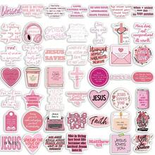 50pcs Pink Stickers DIY Decorative Luggage Guitar Notebook Creative Fun Cartoon Stickers - Multicolor - View 6