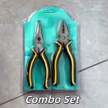 Multi-Function Steel Wire Pliers, Industrial Diagonal Pliers, Universal Needle-Nose Pliers, Household Tools - Black - View 9