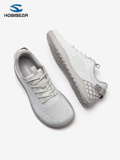 HOBIBEAR 1双男女通用户外运动鞋，轻便柔软橡胶鞋底，防滑防水，加宽鞋型，舒适休闲运动鞋，适合所有季节