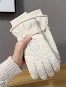 1 Pair Women's Winter Ski Gloves, Outdoor Sports Cycling Climbing Touchscreen Windproof Warm Gloves - Multicolor - View 7