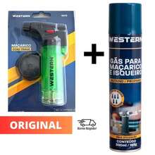 Torch Kit + Portable Refillable Gas Cylinder With Lock For Kitchen Butane Propane 400ml - Original - 彩色 - 查看 13