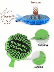 1个恶作剧放屁垫玩具，搞怪礼物，放屁袋，恶作剧，海绵放屁垫，趣味海绵放屁垫创意玩具，搞笑物品，假验孕棒，奇葩玩意儿，搞笑物品，圣诞礼物，搞怪玩具，恶作剧套装，玩笑，搞笑礼物，交换礼物 - 彩色 - 查看 4