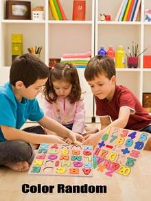 Bộ 2/1 đồ chơi cầm nắm bằng gỗ cho trẻ nhỏ, khối ghép hình chữ cái và số, đồ chơi phát triển sớm cho trẻ, giúp nhận biết chữ cái và số, quà tặng giáo dục cho trẻ em. - Nhiều màu - Xem 7