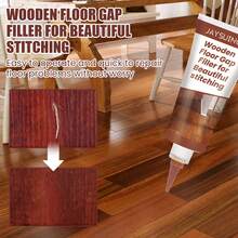 JAYSUING 100g Wooden Floor Beauty Seam Agent Wood Gap Filling Pothole Glue Waterproof & Mildew-Proof Wood Furniture Damage Quick Repair Stitch Wax Paste - 棕色 - 查看 4