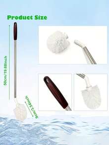 2 Stücke/Set Edelstahl Eimer Bürste + Haken - Haushalt Langstiel Eimer Bürste, Kunststoff Eimer Reinigungsbürste, 360 Grad Winkelfreie Reinigung, geeignet für Wasserhahn und Trinkwasserwartung und -reinigung, Reinigungsbürste Scheuern, Edelstahl Langstiel Reinigungsbürste, Haushalt Eimer Reinigungsbürste, Bürstenkopf kann gebogen, ersetzt und abgenommen werden - Verschiedenfarbig - Übersicht 5