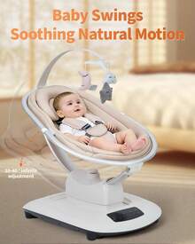 Baby Bouncers, Jumpers & Swings - Khaki - View 2
