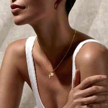 1 件新款豹纹气球字母吊坠项链方晶锆石 A-Z 可选嘻哈风格泡泡字母项链女士时尚首饰生日节日礼物 - FN-16方塊字母項鍊 - 查看 13