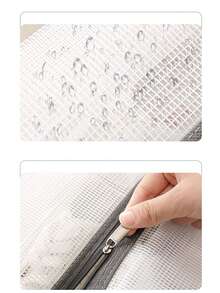 2个靴子收纳袋，长靴和短靴收纳袋，新款时尚透明防尘靴套，适用于女士过膝靴和踝靴，无纺布靴袋，带拉链和提手，方便旅行和居家收纳，加厚防水透气，节省空间 - 是旅行、衣橱整理和鞋子保护的理想选择，适用于平底鞋、踝靴和过膝靴。