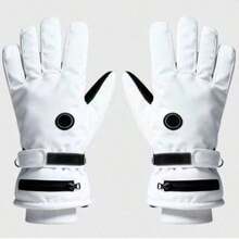 1 Pair Unisex Thermal Lined Heated Gloves, Warm Anti-Slip Touchscreen Gloves For Outdoor Sports Like Cycling, Skiing In Autumn/Winter