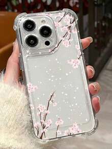 1pc Transparent Anti-Drop TPU Phone Case Compatible With IPhone 17/11, 15 Pro Max, 14 Pro Max - Clear - View 1