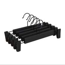 20pcs Strong Grip Plastic Pants Hangers With Clips, Women'S Skirts And Pants Seamless Multifunctional Hangers, Durable Home Clothes Organizer - Multicolor - View 3