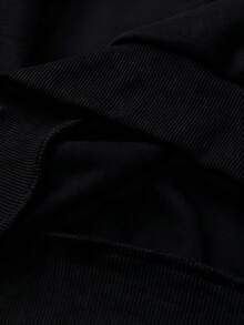 Áo nỉ nam màu đen bằng cotton, dáng rộng, kiểu áo chui đầu thoải mái, dày dặn, cổ tròn, ấm áp, đa năng cho mặc hàng ngày. - màu đen - Xem 7