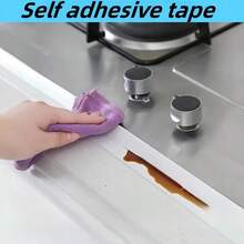 YITAPE 1 Roll 118.11 Inch Super Adhesive Waterproof Self-Sealing Strip - Heavy Duty, No Tools Needed, Suitable For Bathroom, Kitchen, Sink, Shower, Bathtub, Appliances - Leak Proof, Dust Proof - Ideal For DIY And Home Improvement, Clean Edges, Long-Lasting Seal, Waterproof Tape, Property Management, Bathroom Sealant, Bathroom Tape, Self-Adhesive Sealing Strip, Self-Adhesive Trim, Bathroom Adhesive Strip, Shower Sealant, Home Decor, Bathroom Decor