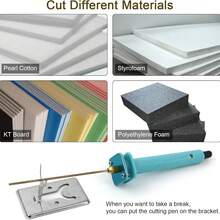 电动聚苯乙烯泡沫切割器，泡沫切割工具，适用于泡沫艺术、工艺品和DIY项目 - 美規A型插(110-127V) - 查看 6
