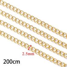 2meters 2.5/3/4mm Stainless Steel Chains For Bracelet Necklace Jewelry Making Extension Chain DIY Jewelry Materials Components - Tail Chain - View 12