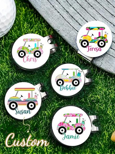 Personalized Golf Ball Markers, Golf Gifts For Her, Golfer Gifts, Customized Ball Markers, Unique Golf Gifts, Gifts For Golfers, Golf Team Gifts, Magnetic Golf Ball Marker Clips, Fun Golf Ball Markers With Magnetic Clips, Magnetic Golf Ball Marker Clips For Men And Women Golfers