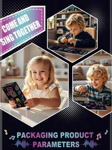 2025 Trending Kids Karaoke Mic Toy -  Interactive Family Game, Pink Singing Toy For Girls, Party Essential Leisure Plaything, Perfect Christmas Girls' Gift For Kids Ages 6+ - 麥克風抓取 - 查看 7
