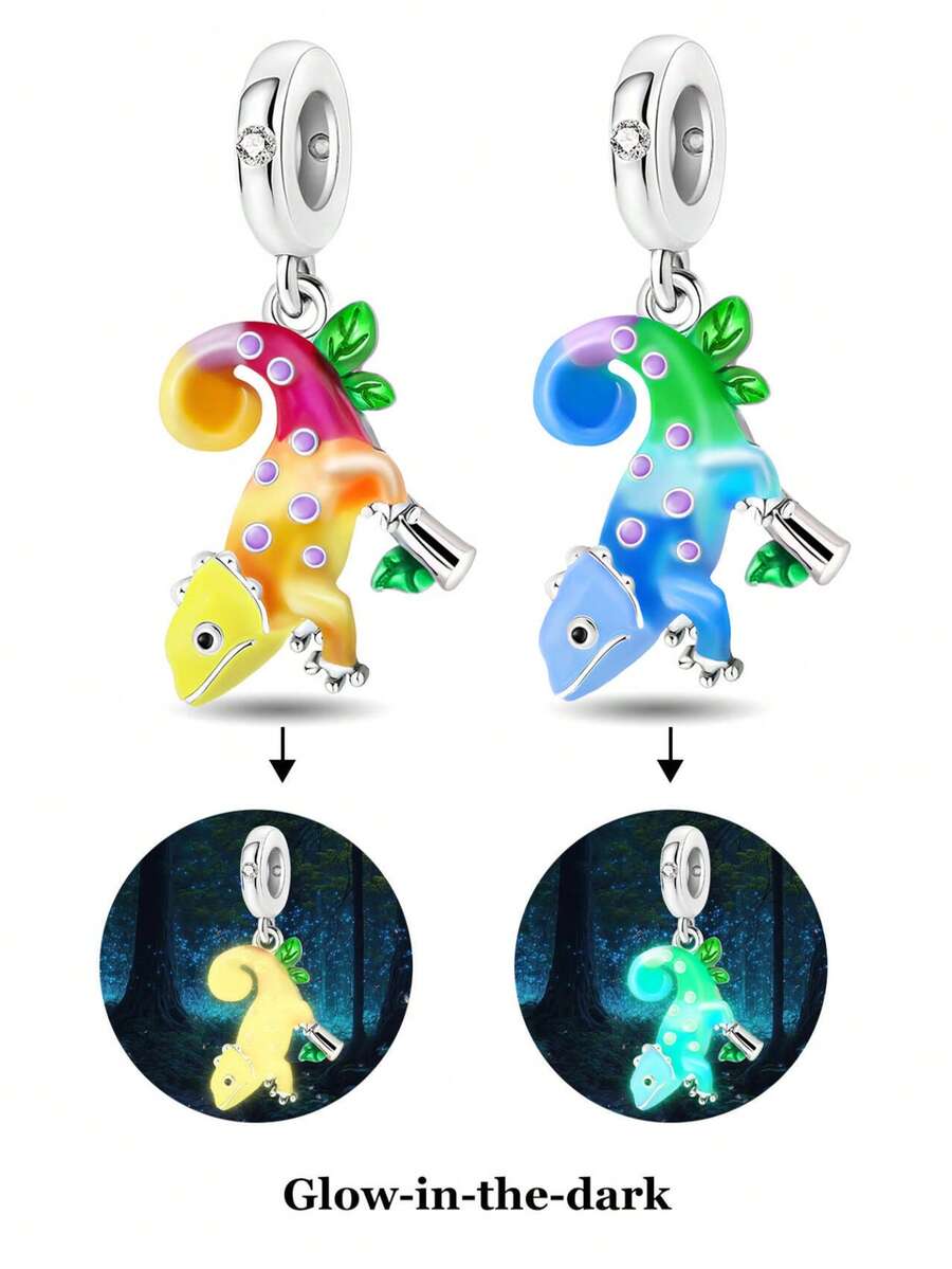 1 chiếc mặt dây chuyền hình trái tim, nơ và thỏ bằng bạc Sterling 925, thích hợp làm vòng tay, lắc tay cho nữ, tự làm trang sức và phụ kiện hàng ngày, lý tưởng cho các cô gái. - Bộ 4 - Xem 1