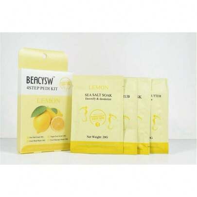 Set de baño de pies de 4 pasos con exfoliante para el cuidado de los pies