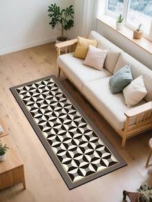 1 件装软橡胶厨房地垫，3.5 毫米厚厨房地毯，现代奢华几何装饰艺术风格吸水厨房地垫地毯，可自行裁剪以适应厨房尺寸，表面织物材质，中间海绵层，底部橡胶层，适用于厨房地毯、厨房装饰、婚礼装饰、家居装饰、浴室地垫、门垫、洗衣房地垫、走廊地毯、客厅地垫等。 - 彩色 - 查看 6