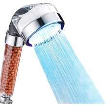 Cabezal de Ducha de Mano con Función de Filtro,Regadera para Baño Ducha con Filtro de Perlas,Regadera Telefono de Mano Cabeza,Ducha de Mano Presurizada,ahorro de agua y purifica la calidad del agua(default) - Multicolor - Ver 1