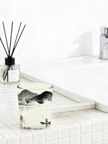 透明玻璃蜡烛，欧式风格，适用于香薰疗法，香草味，家居香氛，冬季礼物，蜡烛，祈祷，节日礼物，圣诞节，个性化图案，绘画 - 多香味 - 查看 6