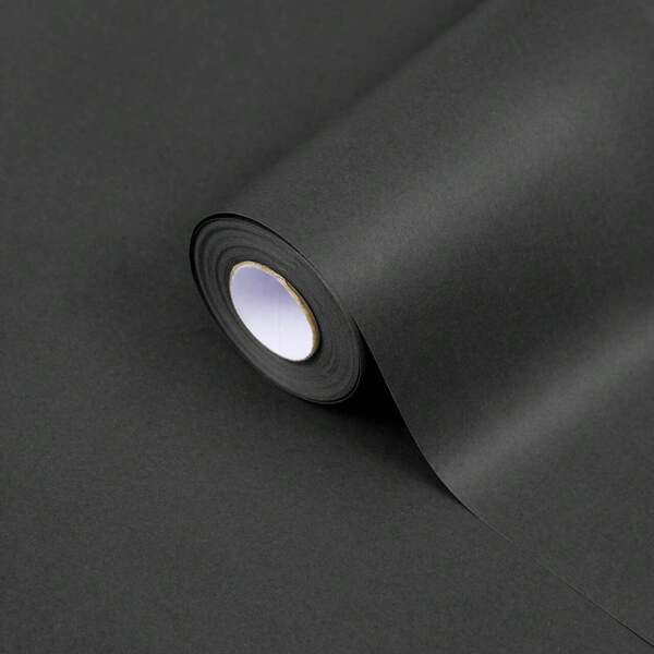 Rolls Of Versatile Black Kraft Paper In Various Sizes, Suitable For Mobile Phone Packaging, Gift Wrapping, Shipping, Mailing, Packaging, Bulletin Boards, DIY, Desk And Floor Covering, Paper Towels, And Book Covers