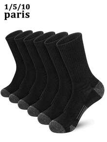 1/5/10 Pairs Plus Size Men's Basketball Sports Mid-Calf Socks, Work Socks, Basketball Socks, Long Tube Socks For Couples, Non-Slip, Durable, Sports Socks - Multicolor - View 2