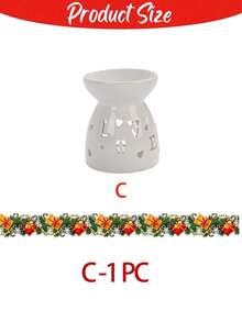 1/2pc Elegant White Ceramic Heart-Shaped Tealight Candle Holder - Aromatherapy Burner And Wax Melter, Suitable For Home, Party Decor, Office Or Valentine's Day Decor - Perfect Housewarming/Valentine's Gift (Candles Not Included) - Durable Ceramic Material, Desktop Decor, Cozy Ambiance Design - Multicolor - View 12