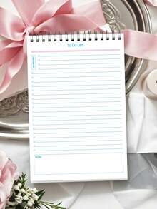 1本极简螺旋笔记本，52页无日期计划本，适合办公室和学生使用，待办事项清单可提高工作效率，教师办公用品，桌面装饰，返校用品，男女通用礼物 - 彩色 - 查看 9