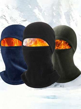 1pc Men's Winter Windproof Face Mask Neck Warmer Ear Protector Balaclava Ski Hat