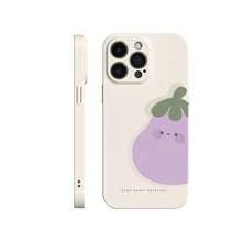 Creative Cartoon Veggie Film Case – Holographic Silver Soft Shell for  17 Pro Max, Universal Fit 16/15/14/13/12/11/XS/8 Plus, Shock-Proof Full-Cover, Uni- Premium 2025 Drop - Amarillo Mostaza - Ver 12