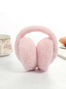 Windproof Warm Solid Color Ear Muffs - Rear-Wearing Ear Muffs, Soft Plush Ear Protection, Foldable Ear Muffs, Comfortable Winter Outdoor Ear Warmers, Winter Accessories, Skiing Equipment Ear Cover - Multicolor - View 4