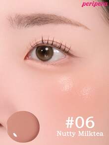 Peripera K-Beauty SYRUPY TOK CHEEK 液體腮紅，奶油般腮紅質地，打造自然發光妝感，觸感滑順，自然妝容 - #06 Nutty Milktea - 查看 5