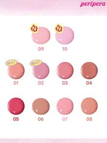 Peripera K-Beauty SYRUPY TOK CHEEK 液体腮红，奶油质地，打造自然光泽妆效，触感柔滑，妆容自然，适合日常及韩式妆容。 - #03 Friendship Mauve - 查看 11